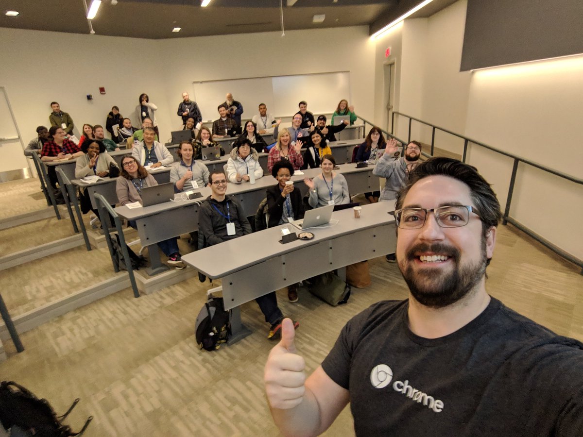 _KylePaul's tweet photo. Had a blast speaking about #ProgrssiveWebApps at #DevFestSTL! Great questions &amp; super knowledgeable devs here in #STL. Here are the slides for my talk: https://t.co/6GsOwPgeHz https://t.co/2f1pjAgfxa