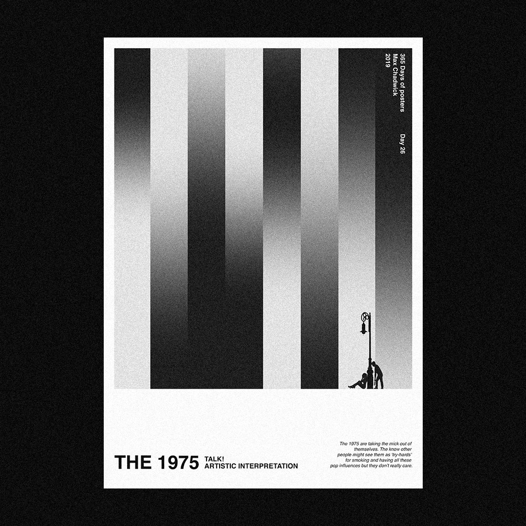 maxcdesign's tweet photo. The 1975, The 1975 (The City, Talk! &amp; Antichrist)

Series of posters https://t.co/AoygV4eZFI
