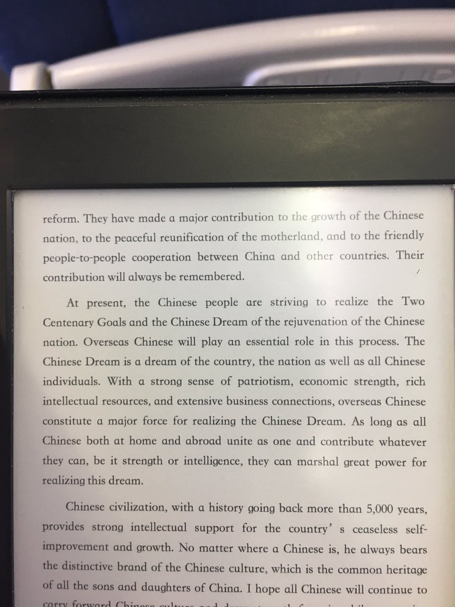 Xi is grateful for the support Chinese abroad gave to China, both in past and present. We Americans should be mindful of their true loyalties.