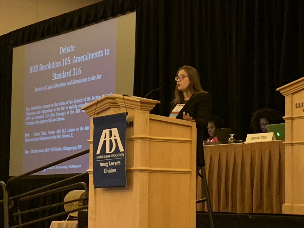 esq_rr's tweet photo. @ShastaNInman speaks against HOD Resolution 105. #YLDAssembly #VoiceYourChoice #YLDMidyear19 https://t.co/iXlQ7LYdlA