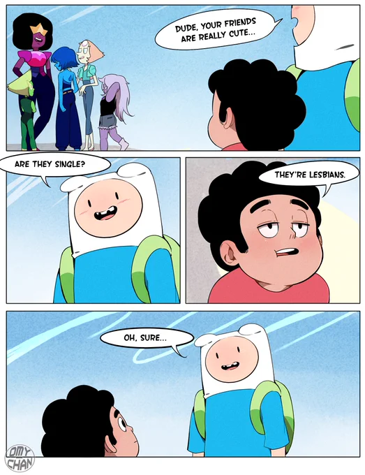 -My friends, too.

#Adventuretime #StevenUniverse 