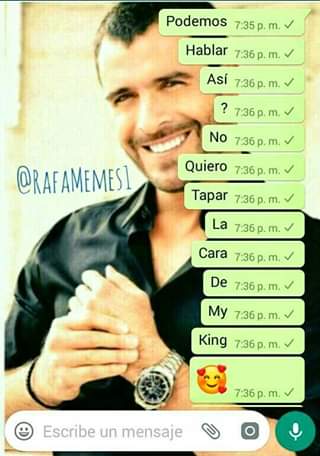 RafaMemes1's tweet photo. @NovoaRafaell @RNovoaFans @RafaSinFiltro @RNovoafansusa @herrera_jhairee 🥰🤣 https://t.co/4r6O4sE880