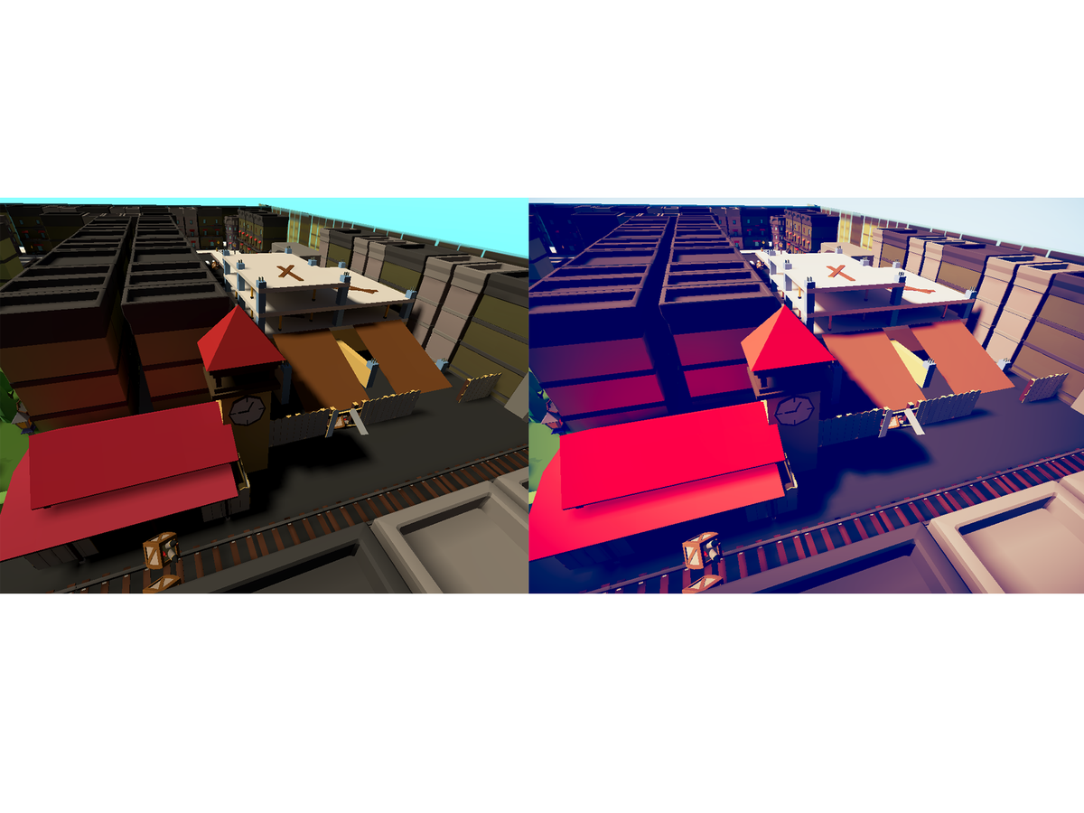 ButterdeepGames's tweet photo. Here is an example of how the post processing will make the game look more vibrant - Left picture (No post effects)/ Right picture (With post effects)
#indiegames #gamedev #indiedev #game #gaming #letsplay #indiegame #videogame #instaindiegaming #3dart #art https://t.co/S1DgIWiwpg