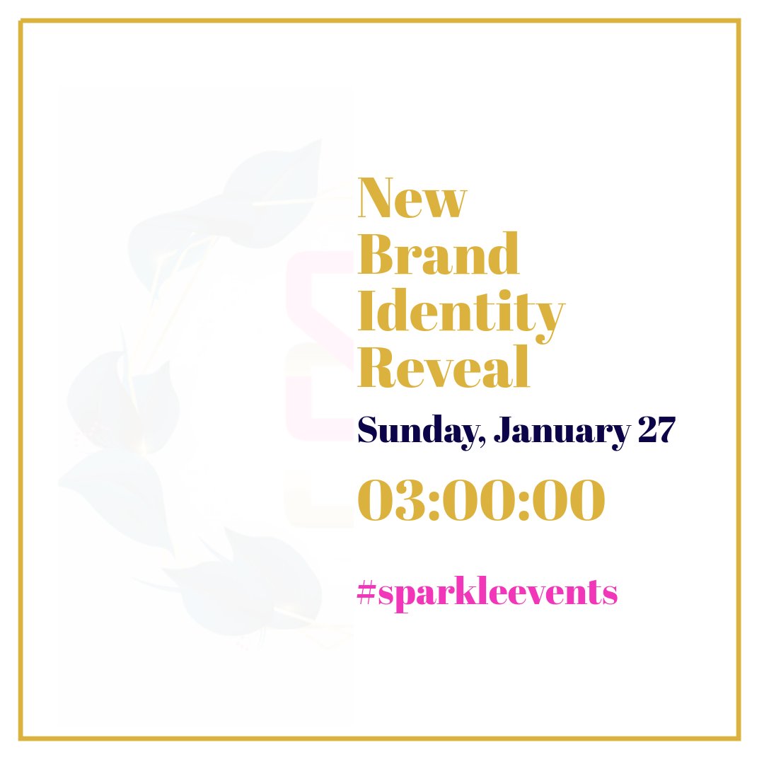 S_eventplanner's tweet image. New logo reveal. Sunday, January 27. #sparkleevents #CustomEvent #eventplanner #karachi #karachievents #eventdesigner #wedding #bridalshower #shadi #ShaadiMuabarak
