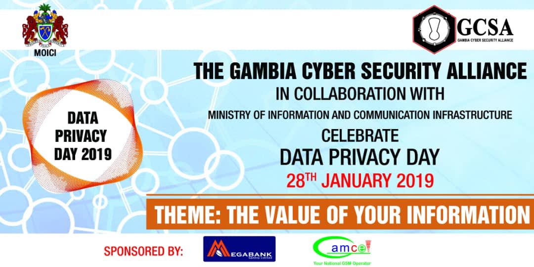 Join the @CyberGambia in celebrating #DataPrivacyDay2019 and learn about privacy and the value of your information. @salieutaal @omarben @Poncelet2 @berangillen @Give1P_Gambia @yepgambia #Gambia