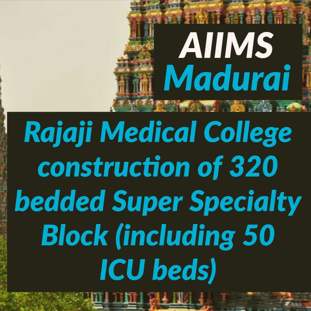 sriramblackcats's tweet photo. #MaduraiThanksModi
#MaduraiThanksModi #TNWelcomesModi 
TN Additional projects in healthcare apart from AIIMS madurai https://t.co/LBE1rQArNW