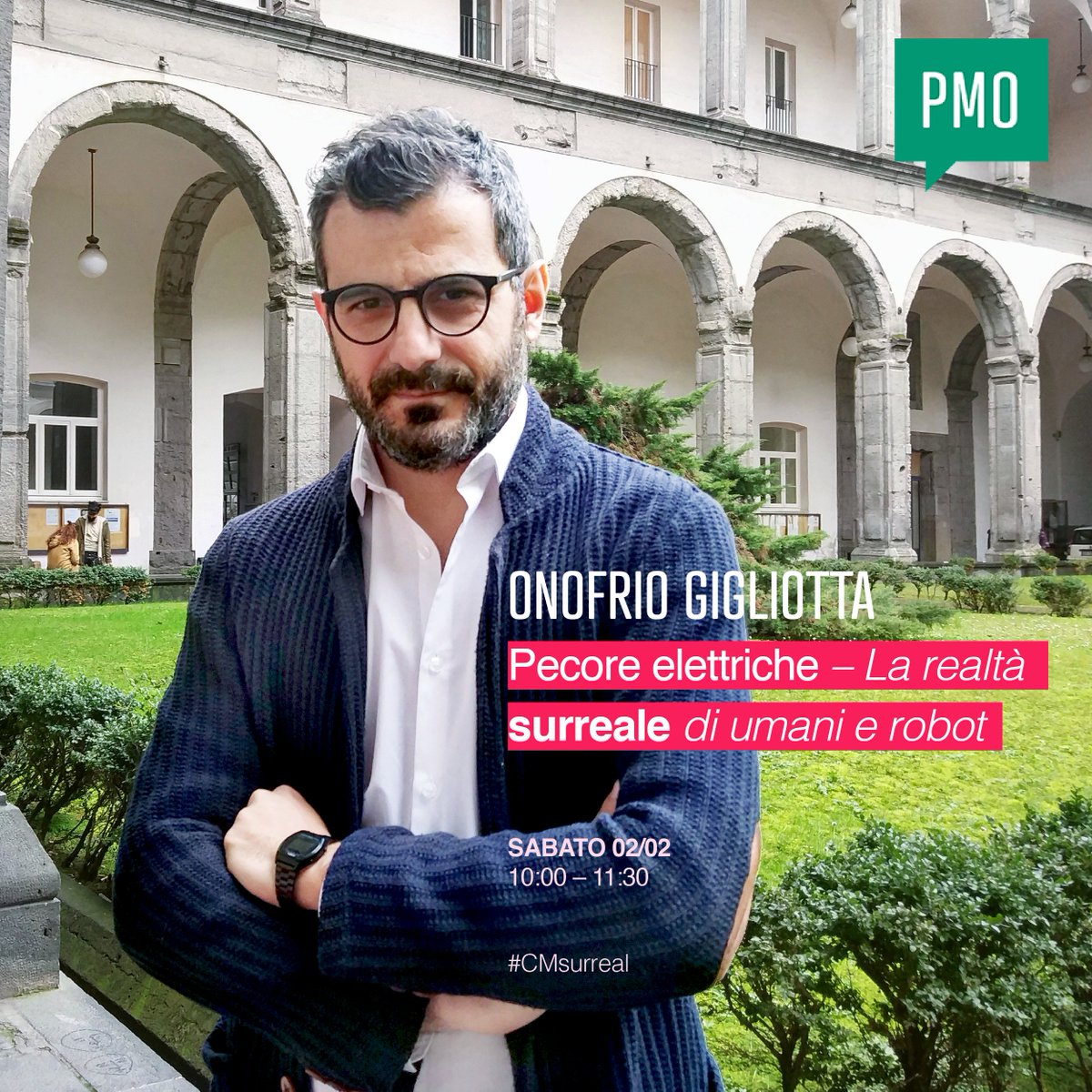 Palermo_CM's tweet photo. Registratevi per il prossimo evento! I ticket gratuiti: https://t.co/GuFxQIhigk Ci vediamo il 2 Febbraio per #CMsurreal. Speaker di questo mese è Onofrio Gigliotta, Docente e Ricercatore di Psicologia Generale. #CreativeMornings
#cmpmo #surreale #robot #palermo #eventi https://t.co/4ET0wEDJlg