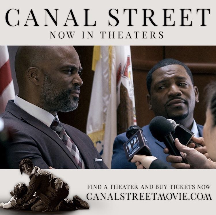 It takes faith to stand for justice. Can you find grace under pressure? //
📷  <a href="/thechrisspencer/">chris spencer</a> <a href="/MekhiPhifer/">Mekhi Phifer</a> 
//
IN THEATERS NOW! Follow the link in our bio to find a #theater near you. #CanalStreetMovie #faith #powerofprayer #believe #hope