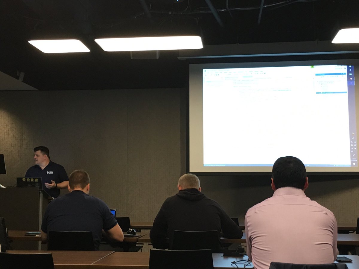 readyxrm's tweet image. ⁦@crmdevjim⁩ presents the #XrmToolBox at #365SaturdayBoston as ⁦@ddlabar⁩ and ⁦@JLattimer⁩ look on.  No pressure... right?