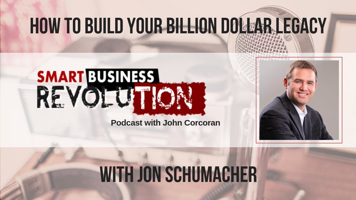 It was an honor to interview <a href="/Jon_Schumacher/">Jon Schumacher</a> on the Smart Business Revolution podcast: smartbusinessrevolution.com/schumacher-2