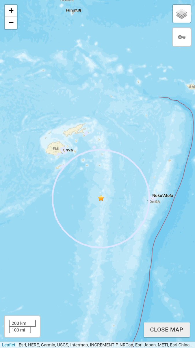 earthquakevt's tweet image. ⚠️Very strong #earthquake Mww=6.2 - 56 KM SSW of #NdoiIsland, #Fiji. Depth: 579,1 KM (very deep).
More info at: on.doi.gov/2COmmxI |&amp;lt;.
#EQVT, #quake, #seísmo, #sismo, #temblor, #terremoto, #séisme.
Did you feel this earthquake?, Tell us!.