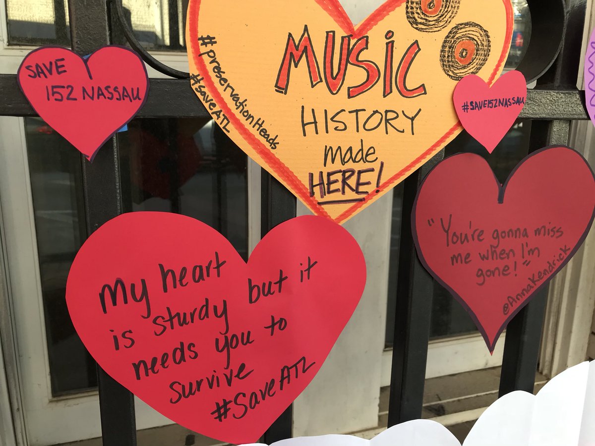 152Nassau's tweet photo. “My heart is sturdy but it needs you to survive.” @dashboardmusic
“You’re gonna miss me when I’m gone.” @AnnaKendrick47
#Save152Nassau #MusicHistory #RecordedInAtlanta #SaveATL #PreservationHeads #HeartBomb https://t.co/1WqbXko0iC