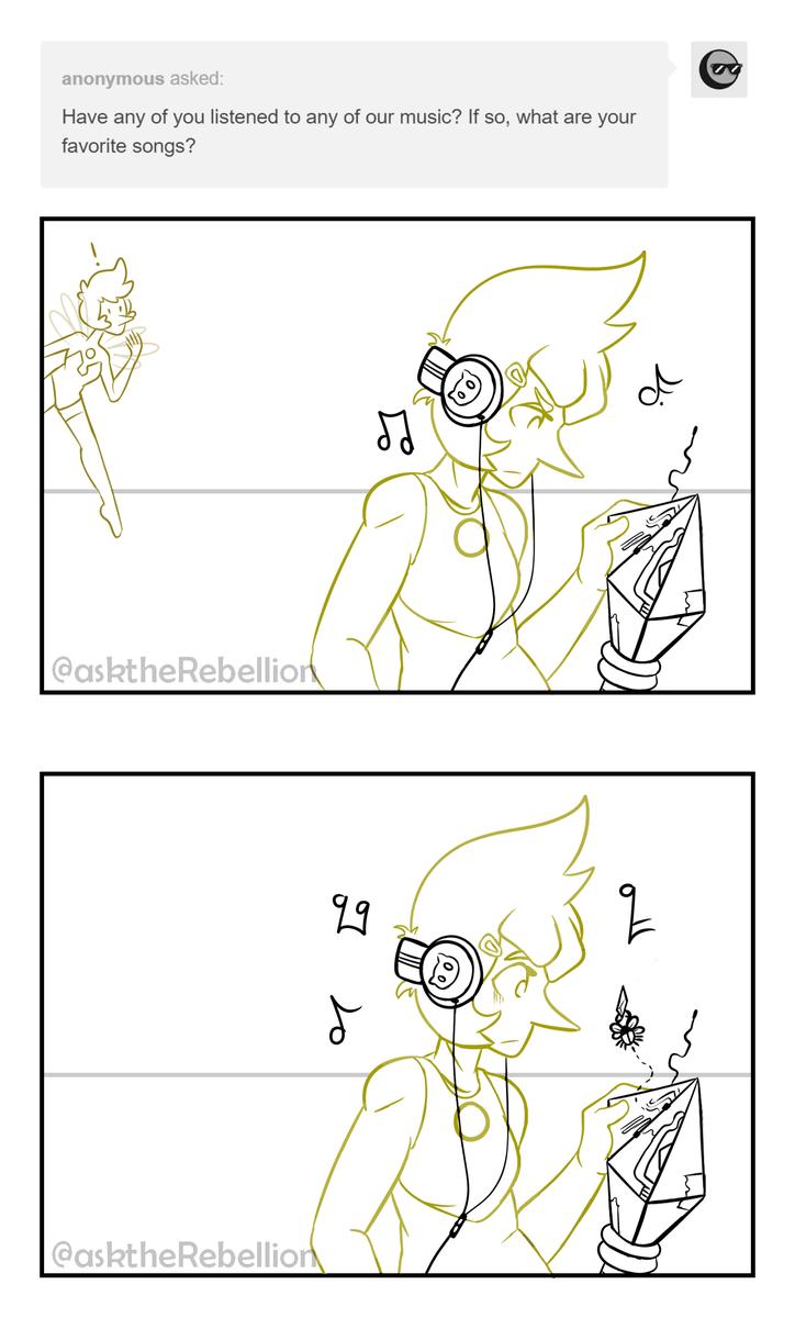 asktheRebellion's tweet photo. π¬ Have any of you listened to any of our music? If so, what are your favorite songs?
#FindingStarsinDesolateSkies #SU #StevenUniverse #Gemsona https://t.co/G8YSKfiTXR