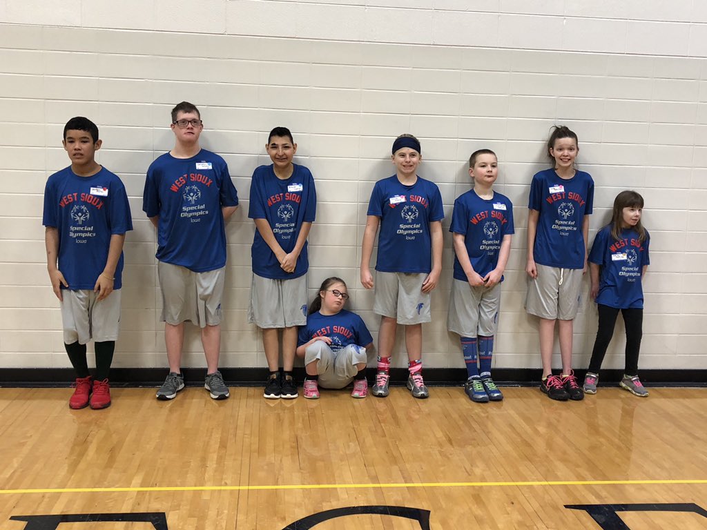 Congratulations to Jada Robertson, Christian Westra, Jordan Mora, &amp; Ashley McKenney on getting 1st place today at the Special Olympics basketball competition. Anneke Kramer &amp; Clancy Debrick got 2nd place. Ruby Bouza got 3rd and Brayan Curiel got 4th. Awesome job! <a href="/WestSiouxCSD/">West Sioux</a>