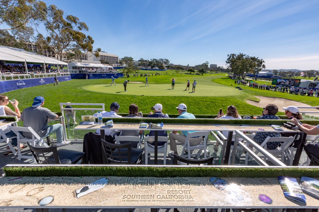 HarrahsSoCal's tweet photo. ๐๏ธโณ๏ธ #HarrahsSoCal #Funner #TheFringe #SeeYouAtTorrey #FIO18 @FarmersInsOpen https://t.co/CRI49ArRZk