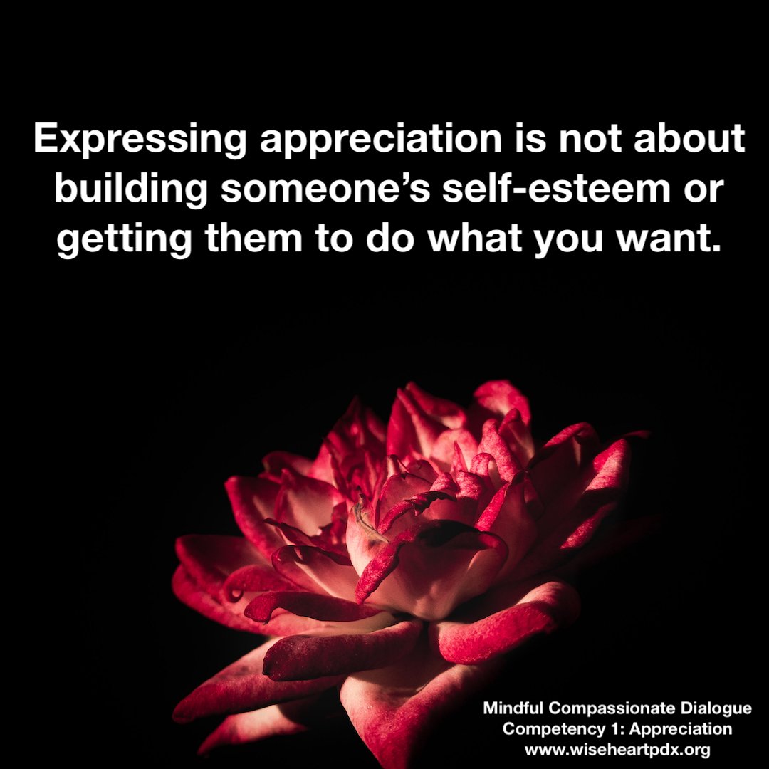 wiseheartpdx's tweet photo. Expressing appreciation is not about building someone’s self esteem or getting them to do what you want.
.
.
.
.
.
#appreciation #needsmet #thrive #connection #selfresponsible https://t.co/MnYdyLbWk9 https://t.co/LYBwRW7oWU