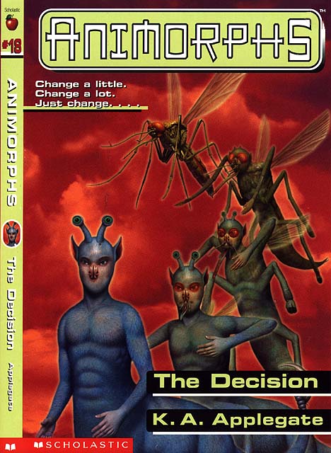  #TheDecision #AnimorphsBookChallengeWhen deer alien is a mosquito he and his friends are transported to intergalactic war on the other side of the galaxy between evil slug aliens and good psychic frog aliens.Our heros use earth animal morphs to save frogs & then zap back 2 earth