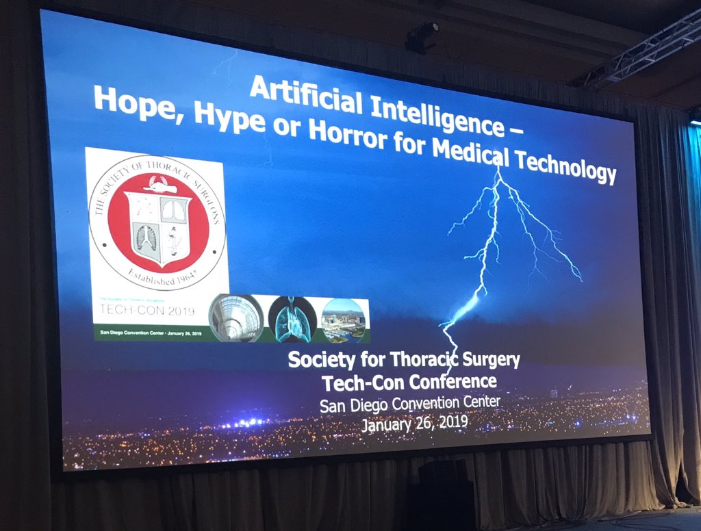 Tech-Con keynote lecture is starting now!!!! @STS_CTsurgery
