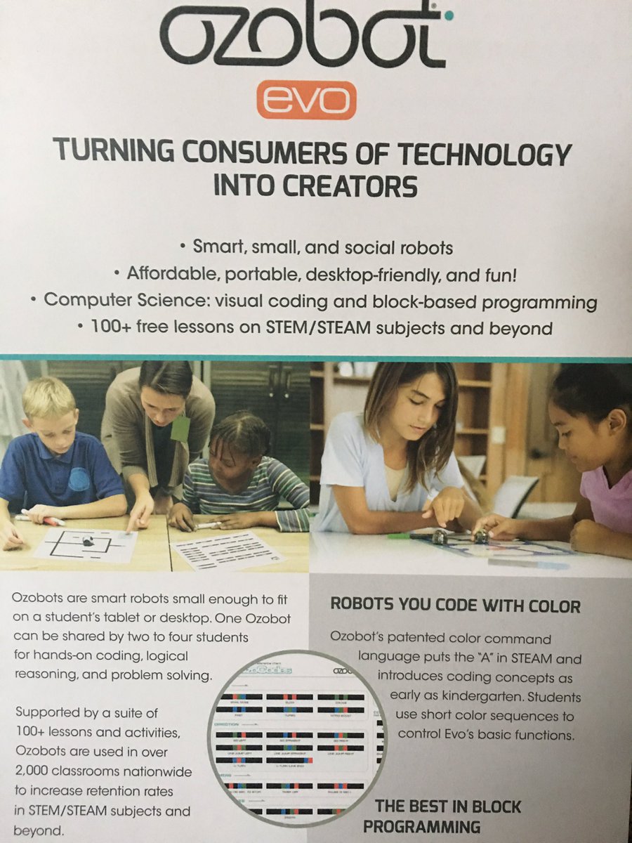 dlsockwe's tweet image. Thank you Barnes & Noble @BNBuzz For the robotics demonstration @Ozobot and your support of STEM programs !#HISDMathScienceSummit #Codingiscool @HISD_ElemMath @eMC_Squared_TDS