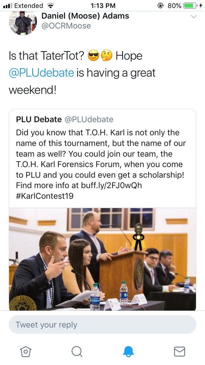PLUdebate's tweet photo. @OCRMoose #Twitterception #KarlContest19 https://t.co/M4ILuz72lM