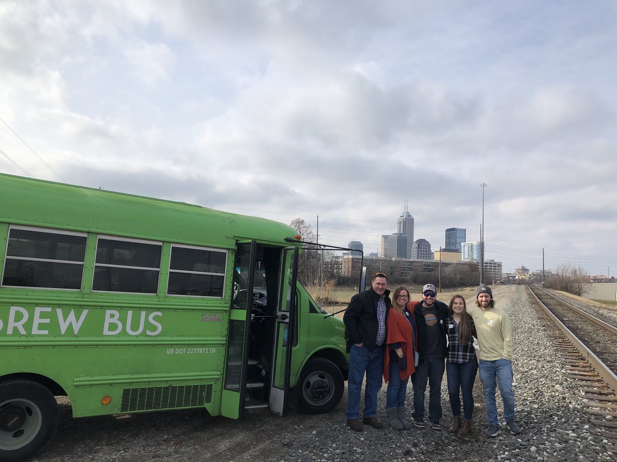 bret_decamp's tweet photo. Had a great afternoon with Fritz! #Indybrewbus https://t.co/auB5AuSaHo