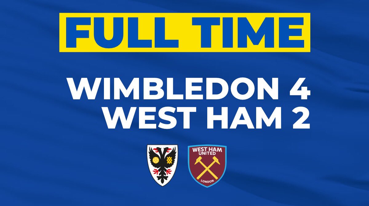 AFCWimbledon's tweet image. Never in doubt 😎. Fifth round of the ⁦@EmiratesFACup⁩ here we come! #AFCW