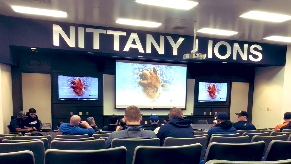 Big26Baseball's tweet photo. Spending the afternoon at the @PennStateBASE Coaches Clinic. Great stuff @16RobCooper and @CoachButler42!! ⚾️🔥 #networking #BuildingSomethingBig https://t.co/JI5cZ5xNeB