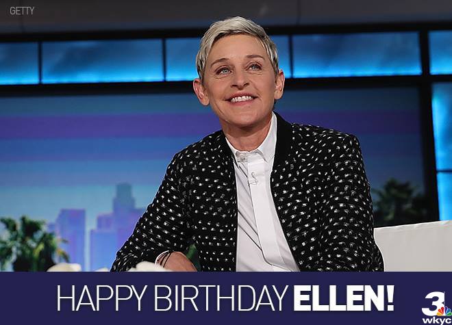 A very happy 61st birthday to Ellen DeGeneres!! 