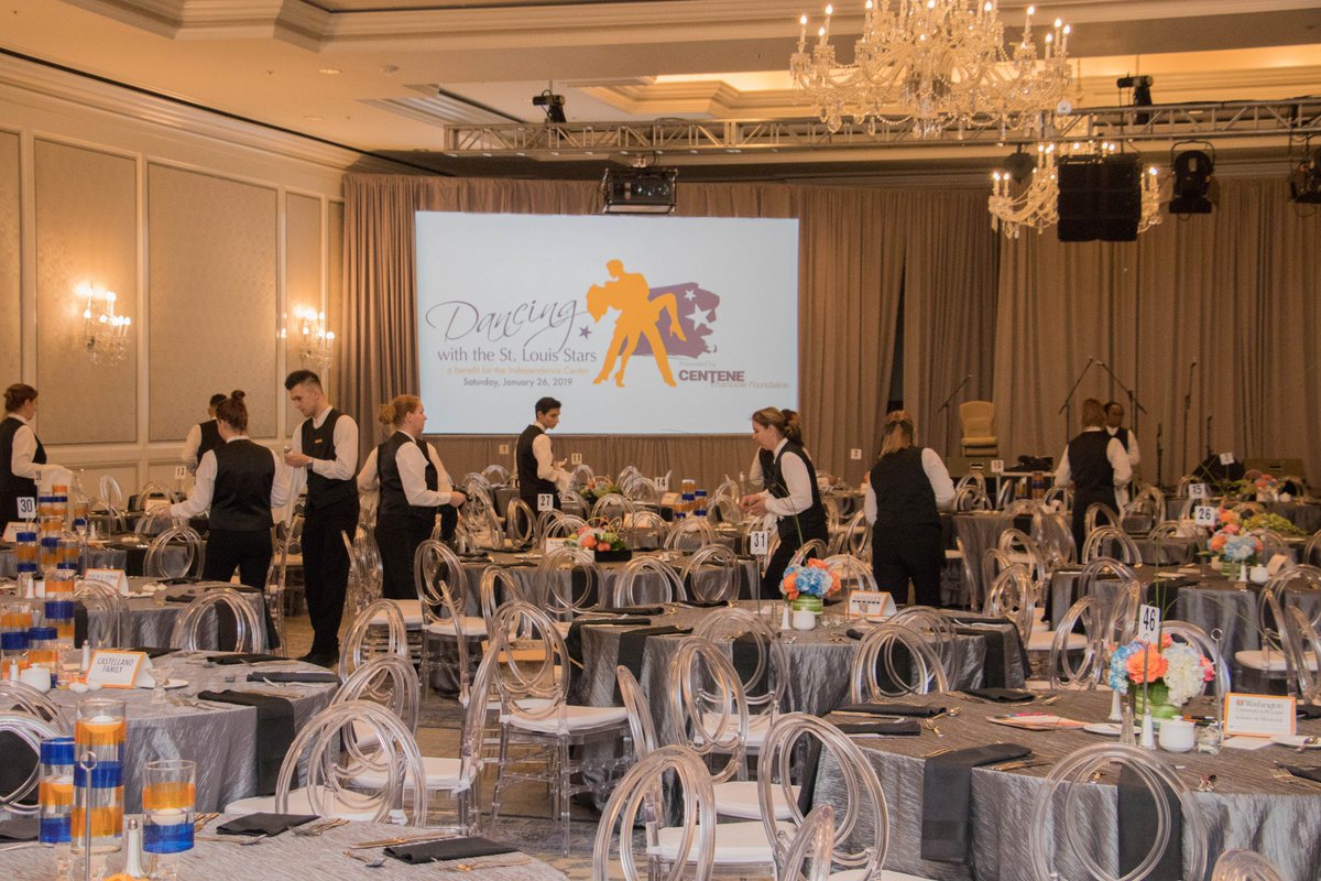 IndpndncCntr's tweet photo. The stage is set, literally and figuratively, for this year's Dancing with the St. Louis Stars! Remember to follow along with our live stream starting at 7pm this evening. #Dancing2019 #InspiringLives
📸 - https://t.co/d7EQsxep7C https://t.co/z54ER0i2ik