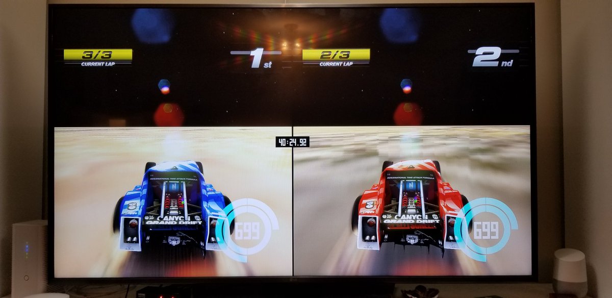 JWACowper's tweet photo. Dear @UbisoftToronto we (@JeremyMercer3)broke your game @Trackmania when going off the track... a few times... We are sorry... #SorryNotSorry #AWholeNewWorld #OffTheBeatenPath #Over800 #WeBrokeTheSky #FellOffTheEarth #FlatEarthersProven #8BitMap #RoughRiders https://t.co/2fkmJSmEVW