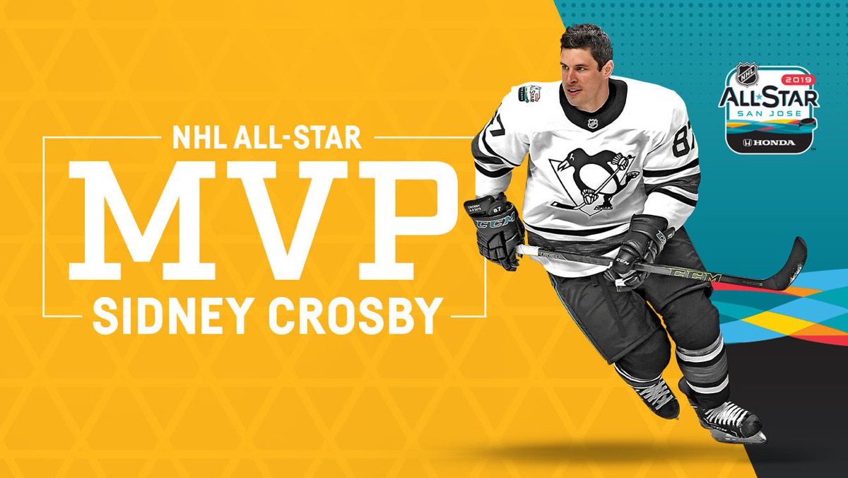 Image result for sidney crosby all star 2019 mvp