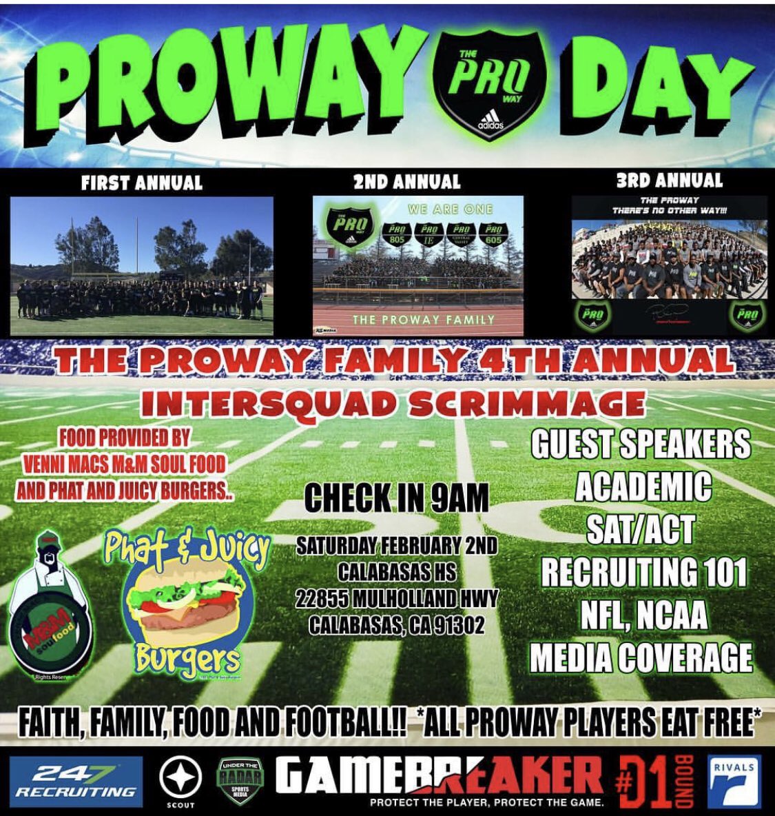 PlaymakerWay's tweet photo. Next Saturday! 4th annual inter-squad scrimmage! #RoundTheTroopsUp #ProWayPlayMakers https://t.co/OMAS8ho2no