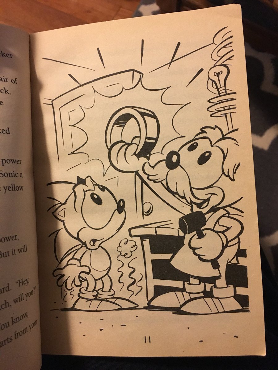 My favorite of the bizarre Sonic origin stories has to be the Troll Associates chapter books: Sonic and Robotnik were orphans raised by Uncle Chuck. After his robot-building endangers Chuck, Robotnik disappears for a decade and returns as a world conqueror! 