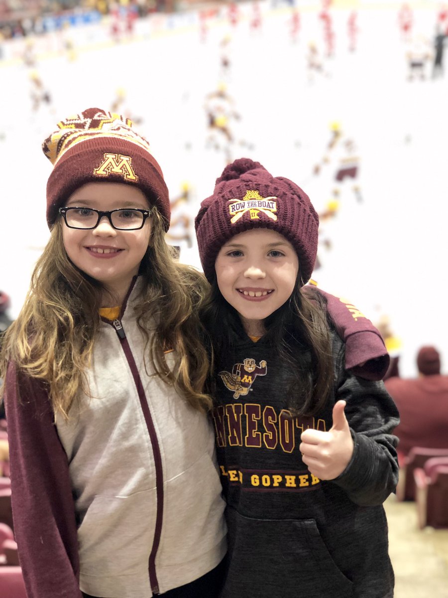 julieaclements's tweet photo. Let’s Go Gophers...  sweep the Badgers!!! Section 24, Row 9, Seats 1-4 #gopherhockey @GopherSports  #CaribouCoffee #PrideOnIce https://t.co/ALu5xxrMe4