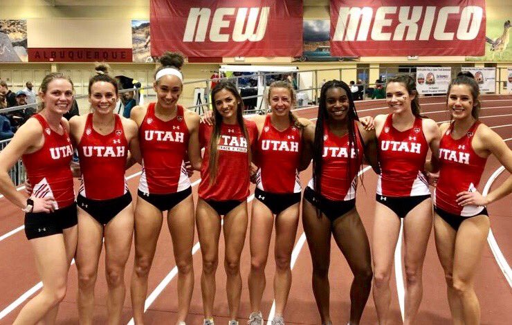 UtahTrackXC's tweet photo. Jackie Martin: Event win and Utah Indoor #3 all time 400m. Whitney Hessler: 3rd place and Utah indoor #8 all time 800m. 4x400’ squad: 3:47 and 3rd place at the NM Team Invite. That’s what we call, getting this bread. GO UTAH UTES!! #goutes #utahtfxc https://t.co/Q4JCKY1ydd