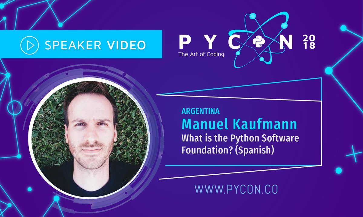 pyconcolombia's tweet photo. Watch the video of Manuel Kaufmann @reydelhumo , he teaches us about "What is the Python Software Foundation?"

https://t.co/R2yKMEOXRv

#PyConColombia2018 https://t.co/h0lmMXRApc