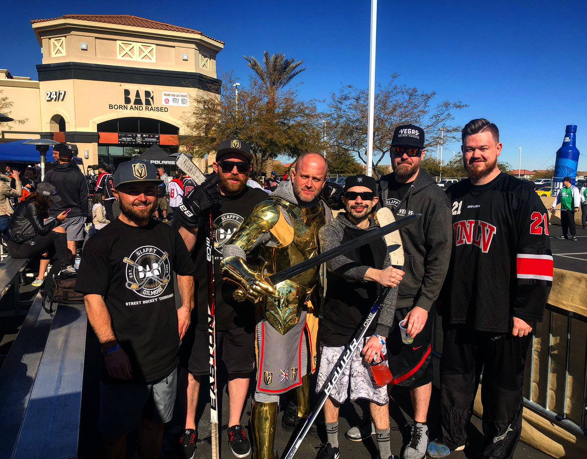 JesseGranger_'s tweet photo. Slappy Gilmore!! Didn’t win it all. Lost to the champions. Still had a blast with an entire day of hockey and beer! 🏒🍺🏒🍺🏒🍺#VegasBorn #SlappyGilmore @UNLVRebelHockey https://t.co/Z6nxXOfNQS