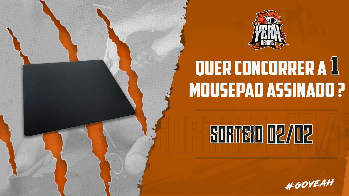 YeahGaming's tweet photo. A YeaH Gaming fez um ano e o presente é pra você. 

Quer concorrer ao segundo de 4 Mousepads autografados pelos nossos idealizadores (@coldzera, @TACOCS, @zews, @ricsini e @ale_apoka)? 

Basta seguir as regras: https://t.co/YBq4Lzz79H

O 2º resultado sai no dia 02/02, boa sorte https://t.co/sRCtuKa5c3
