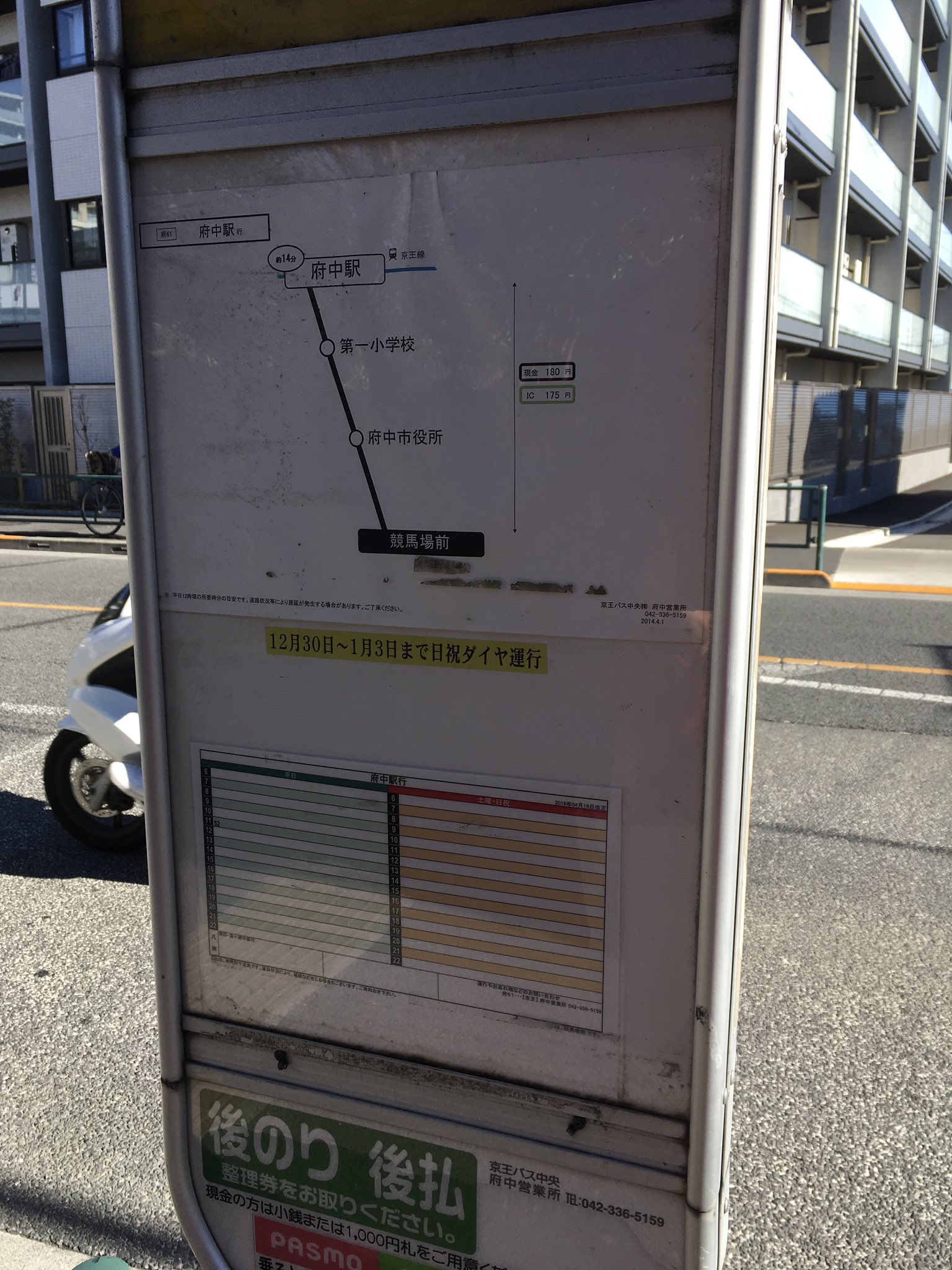 りゅーぺん 36 A K A R Site 府中の 競馬場 バス停は 下河原線支線 東京競馬場 前駅至近のバス停だったけど 今や競馬開催日でも休日は本数ゼロ 平日も1日に1本という 免許維持路線 になってしまった T Co Prd9rbfcuu Twitter