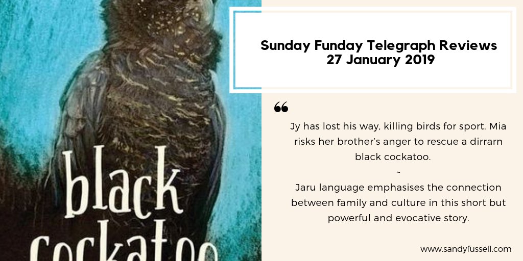 Today's @dailytelegraph Sunday Funday #OzKidLit #bookreview black cockatoo  #CarlMerrison #HakeaHustler  @MagabalaBooks #uppermiddlegrade #fiction
