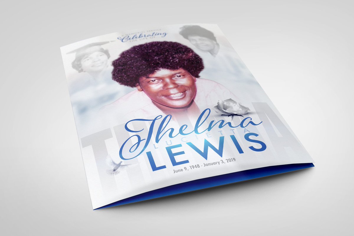 MementoTributes's tweet image. Our sincere condolences to the family of Thelma Lewis. Thank your for trusting us with this important task. 
.
We design and print the most memorable funeral programs. Order your 𝙈𝙚𝙢𝙚𝙣𝙩𝙤 today. 
.
#funeralprograms #funeralprogram #funeralservices #funeraldirector #atlanta