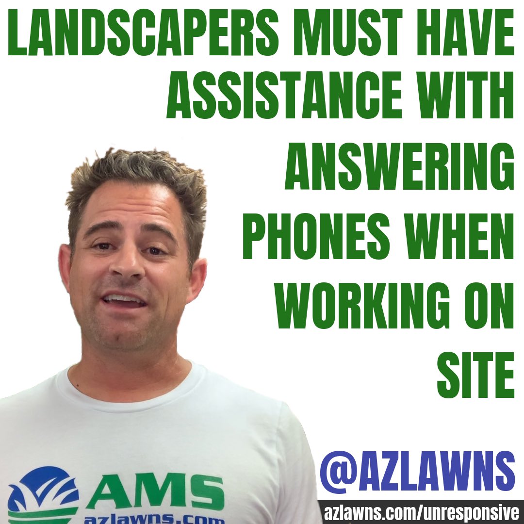 azlawns's tweet image. Landscapers need help answering phones if they are working onsite. #answerphones #responsive #azlawns #amslandscaping #lawncare #desertlandscaping #landscaping #myyard #lawnmaintenance #landscapemaintenance  #lawnservice #yardwork #KeepingYardsEnjoyable #getyourtimeback