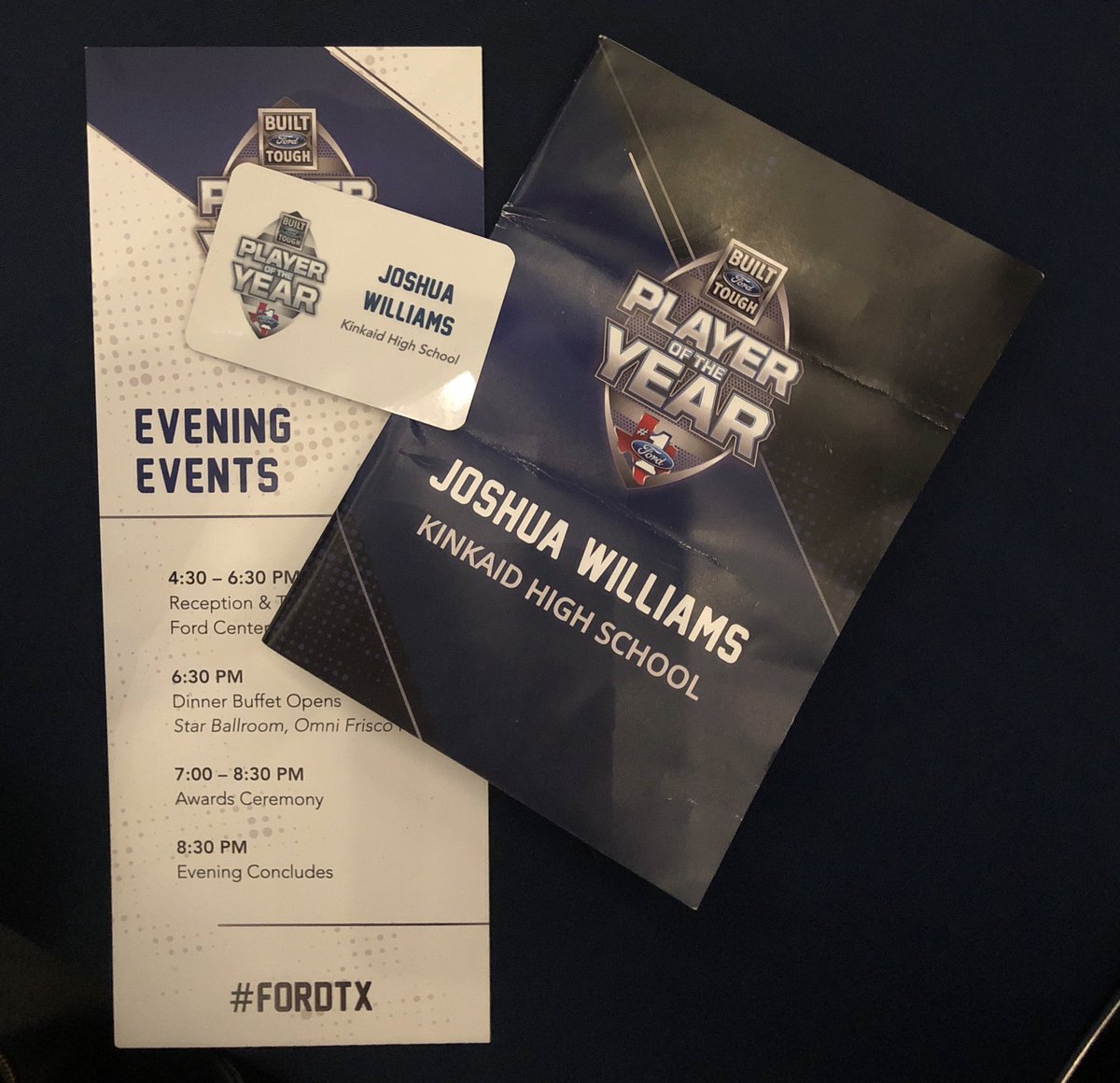 jazzmama34's tweet photo. What a weekend! @kingjosheee Ford TX Banquet Ceremony -2019
RB-Josh Williams : Built Tough Player of the Week #3 for Texas High School Football. #TXRB #FORDTX #ONEKINKAID #CowboysStadiumTour @CoachDougSmith_  @damehova9 @247recruiting @Rivals @blaylock_23 https://t.co/zdZDaQ8abE