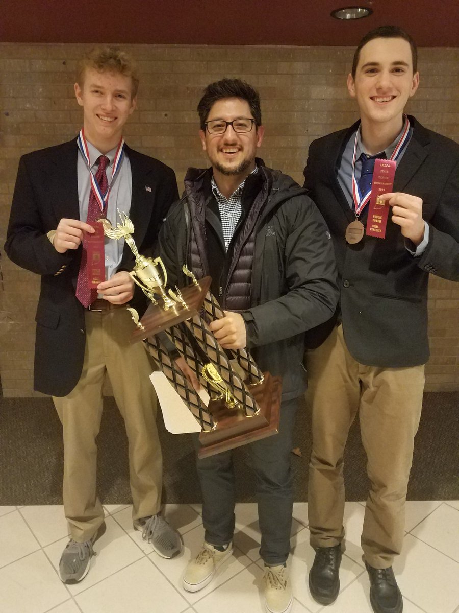 playandrun's tweet photo. Fifth place, Indiana State Debate Tournament 2019 https://t.co/v7fMK0yjUR