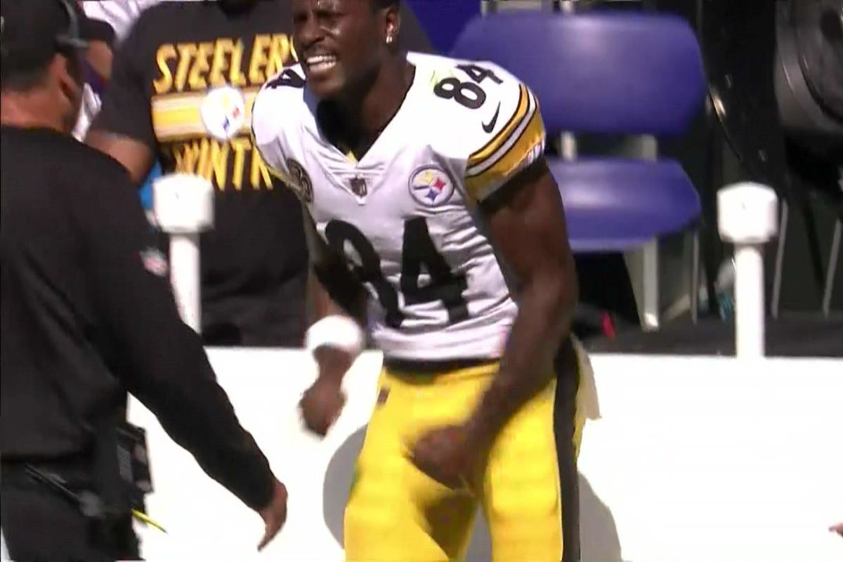 antonio brown striped jersey