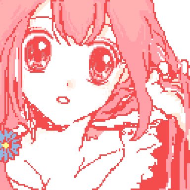 桜子 Ar Twitter ドット絵 Pixelart Illustlation 女の子イラスト Dotpict 少女漫画風なピク子ちゃんが描きたかったのですが