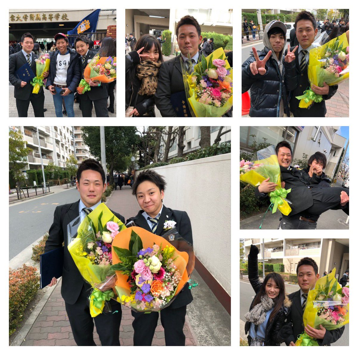 kikuchi45718's tweet photo. 1月26日.大阪産業大学附属高等学校卒業しました！
今思ったらあっとゆう間やったけど、しんどい事の方が多かった😔
けど、色んな思い出あるけどなんやかんや楽しかったから3年間頑張れた！
一生忘れられない思い出、仲間。
最高の高校生活ありがとう！！ https://t.co/JuVQ46mMPS