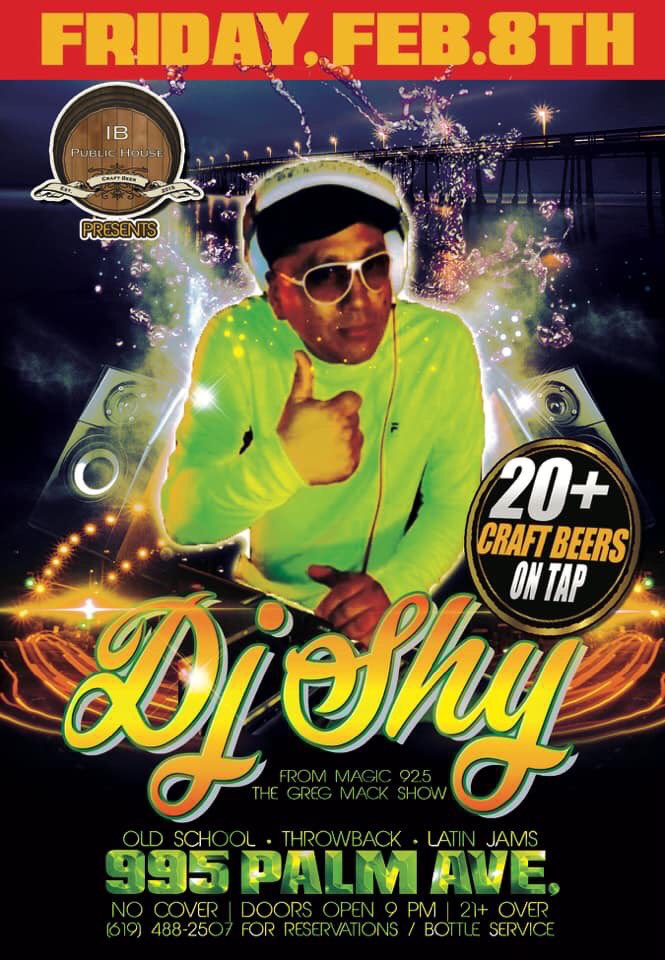 THE PARTY CONTINUES!!!

Join all your friends every Friday night at the all NEW and beautiful 
IB Public House 
(995 Palm Ave, Imperial Beach, CA)

This WILL be the place to be Friday nights!