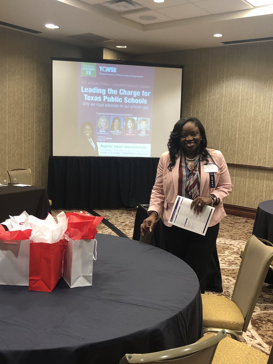 Not only should you lead but you also have to organize - @drgoffney is facilitating a summit for female superintendents on the importance advocacy #bgm #sistersupes #tcwse19 #allin4aldine