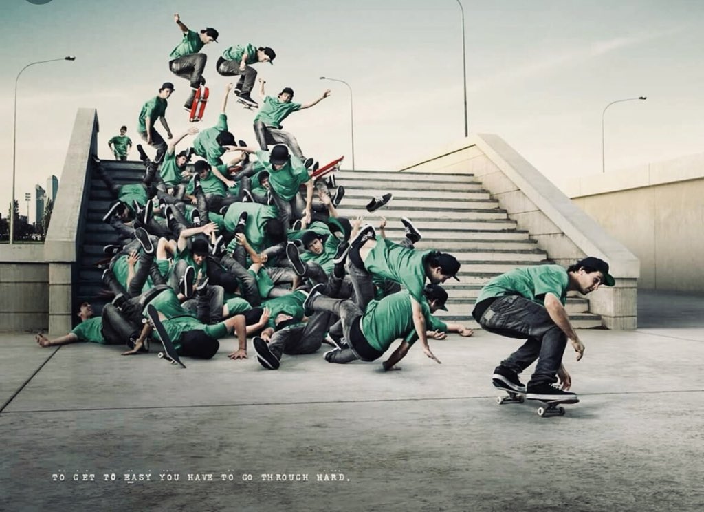 If we could only get this point across to more..

“To get to easy, you have to go through hard”